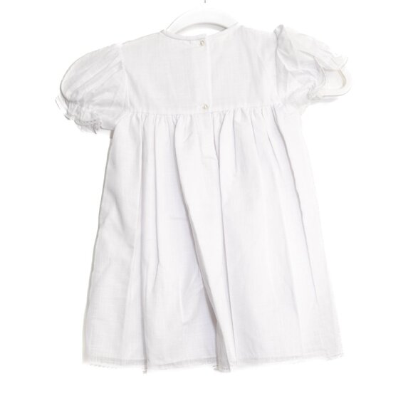 Garden of Angels Size 24M Vintage White Baby Dress With Floral Embroidery & Lace - Picture 5 of 8